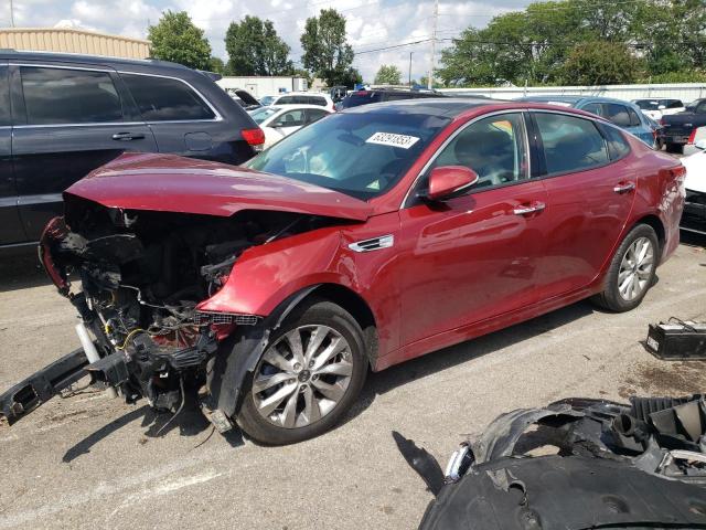 KIA OPTIMA LX 2018 with VIN 5XXGT4L37JG222313 - Photo from auction