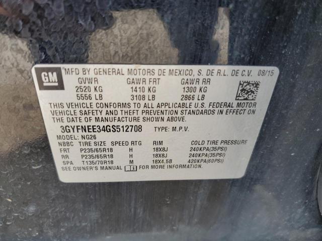 Photo 14 from auction – 2016 CADILLAC SRX LUXURY with VIN 3GYFNEE34GS512708