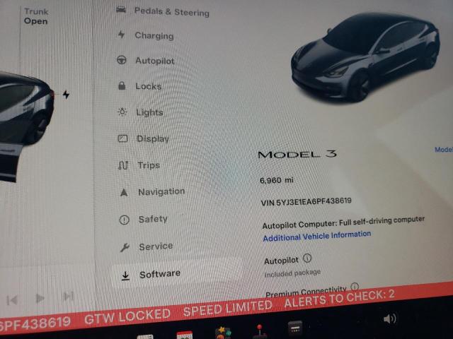 Photo 9 from auction – 2023 TESLA MODEL 3 with VIN 5YJ3E1EA6PF438619