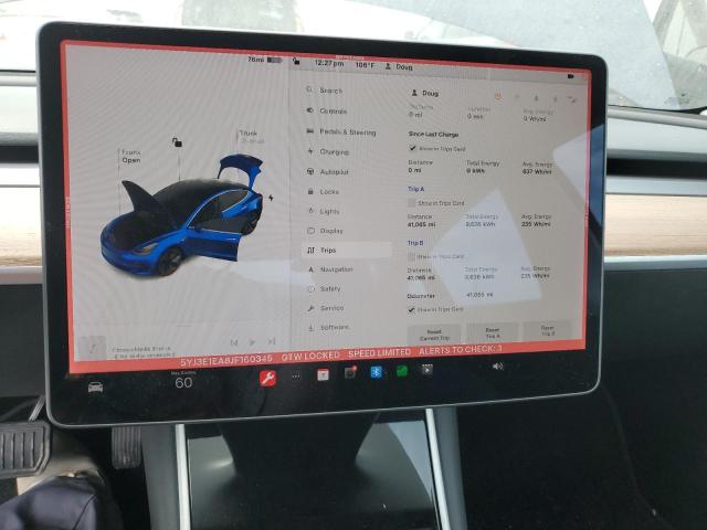 Photo 9 from auction – 2018 TESLA MODEL 3 with VIN 5YJ3E1EA8JF160345