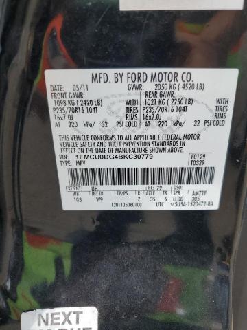 Фото 14 с аукциона – 2011 FORD ESCAPE XLT с VIN 1FMCU0DG4BKC30779