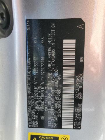 Photo 14 from auction – 2015 LEXUS RX 350 with VIN 2T2ZK1BA3FC172689