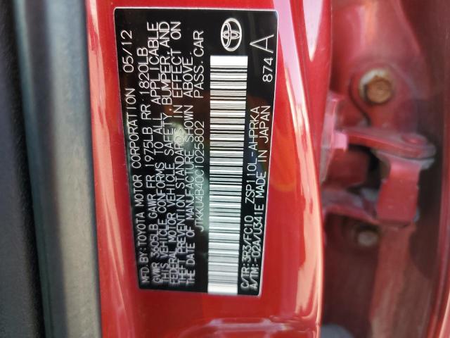 صورة رقم 14 من المزاد - 2012 TOYOTA SCION XD مع VIN JTKKU4B40C1025802