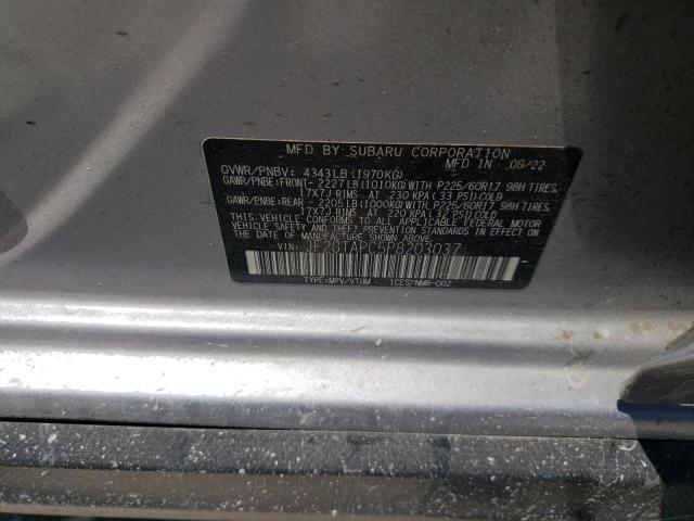 Photo 14 from auction – 2023 SUBARU CROSSTREK with VIN JF2GTAPC5P8203037