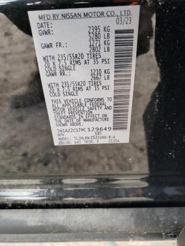 Photo 14 from auction – 2023 NISSAN MURANO SL with VIN 5N1AZ2CS7PC129649