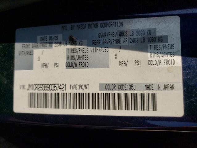 Photo 14 from auction – 2009 MAZDA 5 with VIN JM1CR293890357421