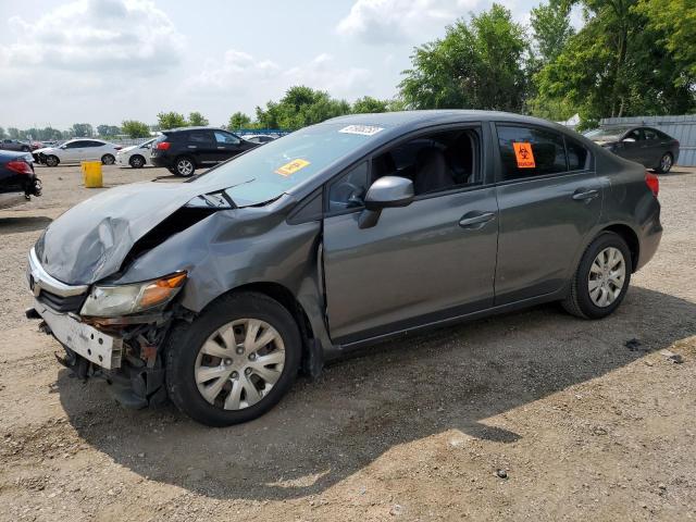 HONDA CIVIC LX 2012 with VIN 2HGFB2E46CH039110 - Photo from auction