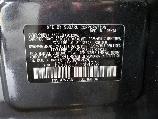صورة رقم 14 من المزاد - 2018 SUBARU FORESTER 2 مع VIN JF2SJAGC2JH564278