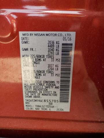 Photo 14 from auction – 2016 NISSAN ROGUE S with VIN 5N1AT2MT4GC855705