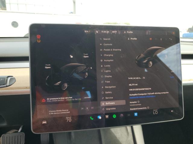 Photo 9 from auction – 2022 TESLA MODEL 3 with VIN 5YJ3E1EA0NF188274