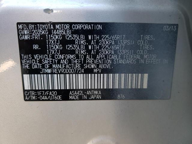 Photo 14 from auction – 2013 TOYOTA RAV4 XLE with VIN JTMWFREV9DD007724