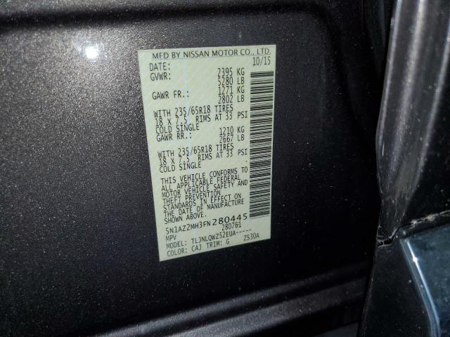 Photo 14 from auction – 2015 NISSAN MURANO S with VIN 5N1AZ2MH3FN280445