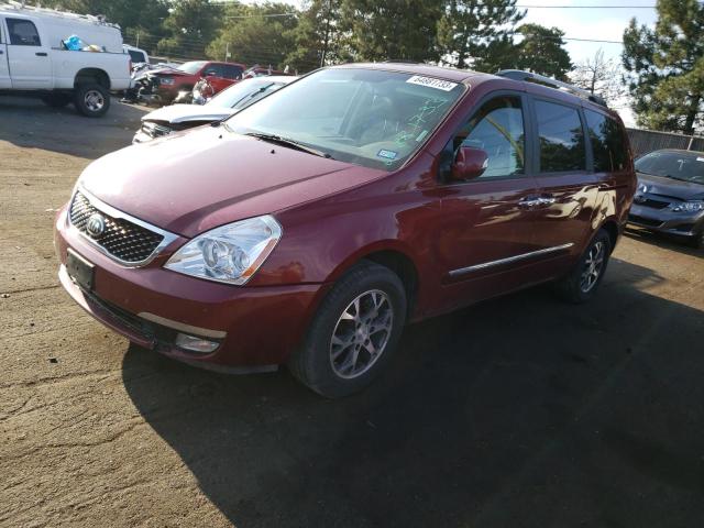 KIA SEDONA EX 2014 with VIN KNDMH4C77E6552772 - Photo from auction