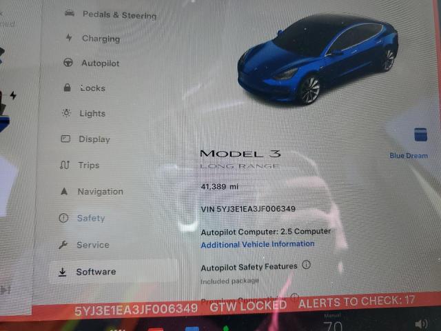 Photo 9 from auction – 2018 TESLA MODEL 3 with VIN 5YJ3E1EA3JF006349