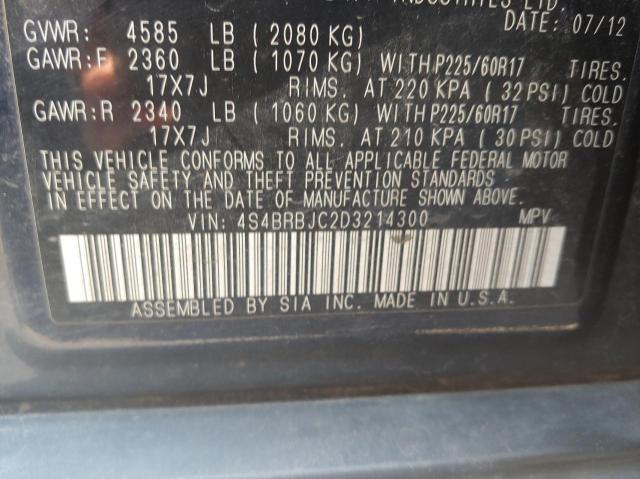 Photo 10 from auction – 2013 SUBARU OUTBACK 2. with VIN 4S4BRBJC2D3214300