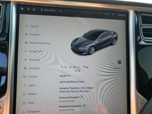 Photo 9 from auction – 2018 TESLA MODEL S with VIN 5YJSA1E21JF247083