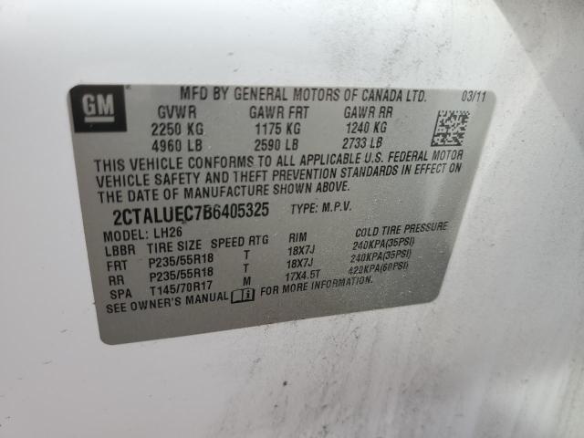 Photo 14 from auction – 2011 GMC TERRAIN SL with VIN 2CTALUEC7B6405325