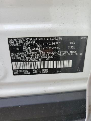 Photo 14 from auction – 2022 TOYOTA RAV4 LE with VIN 2T3H1RFV4NC182796