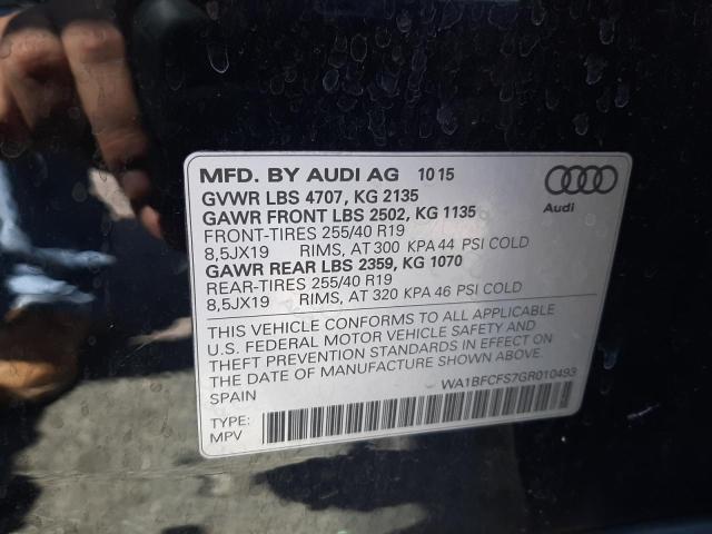 Снимка 14 от търг – 2016 AUDI Q3 PREMIUM с VIN WA1BFCFS7GR010493