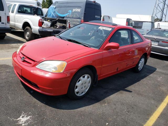 Photo 1 from auction – 2001 HONDA CIVIC SI with VIN 1HGEM22991L010657