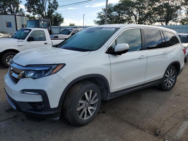 HONDA PILOT EX 2021 with VIN 5FNYF5H3XMB045578 - Photo from auction