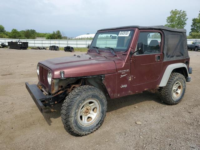 JEEP WRANGLER / 2001 with VIN 1J4FA49S41P345733 - Photo from auction