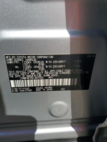 Photo 14 from auction – 2014 TOYOTA RAV4 XLE with VIN JTMWFREV5EJ007500
