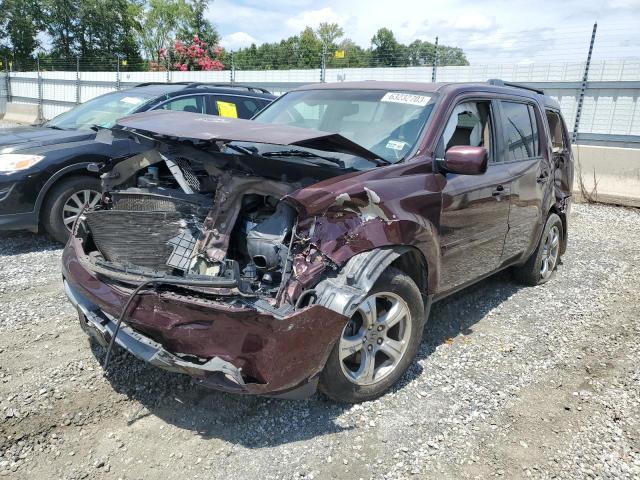 HONDA PILOT EXL 2012 with VIN 5FNYF3H6XCB040877 - Photo from auction