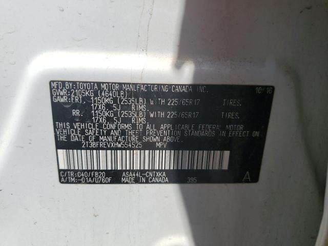 Photo 14 from auction – 2017 TOYOTA RAV4 LE with VIN 2T3BFREVXHW554525