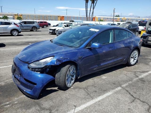 TESLA MODEL 3 2022 with VIN 5YJ3E1EA0NF144923 - Photo from auction