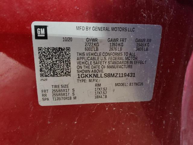 Photo 14 from auction – 2021 GMC ACADIA AT4 with VIN 1GKKNLLS8MZ119431