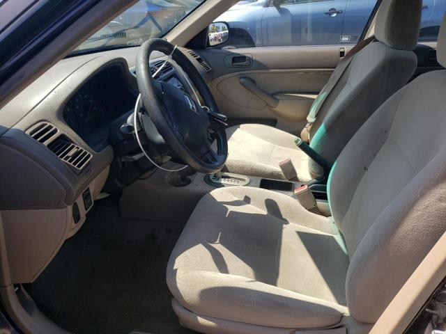 Photo 7 from auction – 2001 HONDA CIVIC LX with VIN 2HGES16541H543035