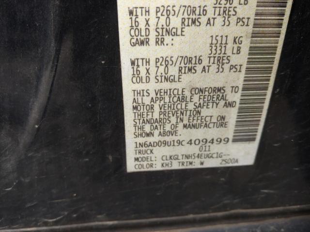 Photo 10 from auction – 2009 NISSAN FRONTIER C with VIN 1N6AD09U19C409499