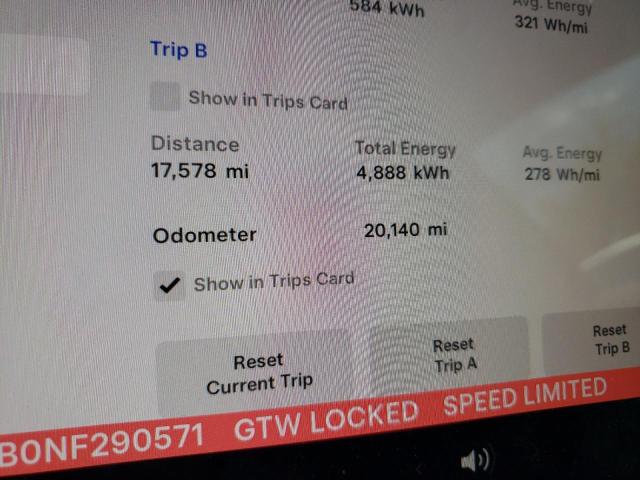 Photo 9 from auction – 2022 TESLA MODEL 3 with VIN 5YJ3E1EB0NF290571