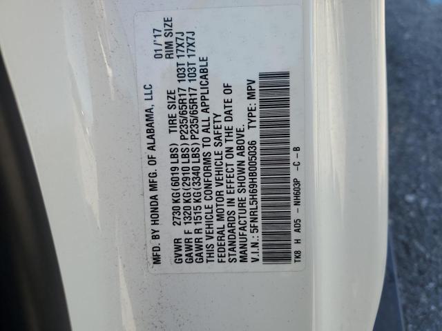 Photo 14 from auction – 2017 HONDA ODYSSEY EX with VIN 5FNRL5H69HB005036