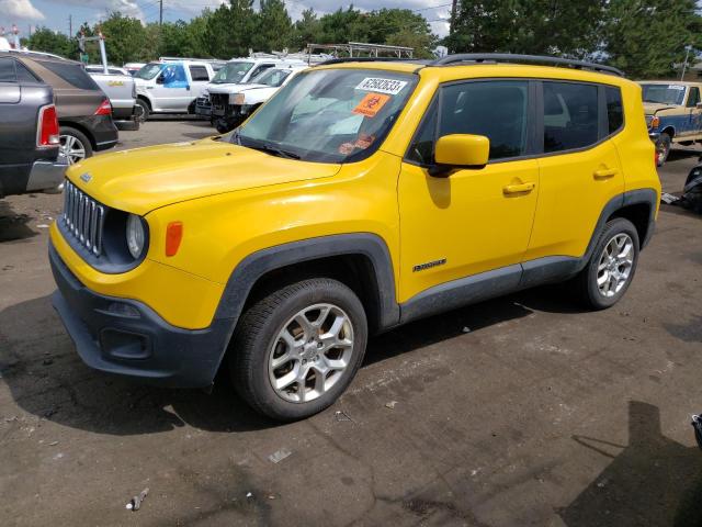 JEEP RENEGADE L 2016 with VIN ZACCJBBT6GPD26936 - Photo from auction