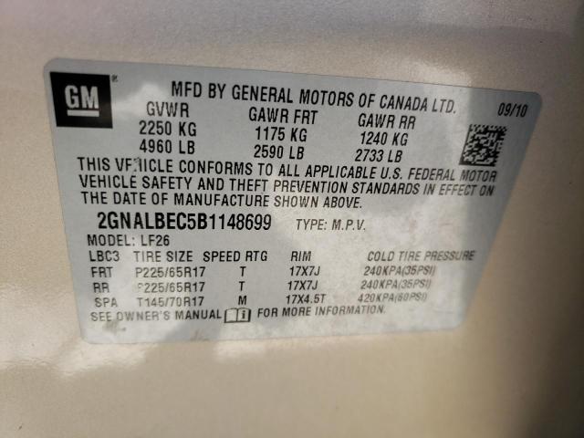 Photo 14 from auction – 2011 CHEVROLET EQUINOX LS with VIN 2GNALBEC5B1148699