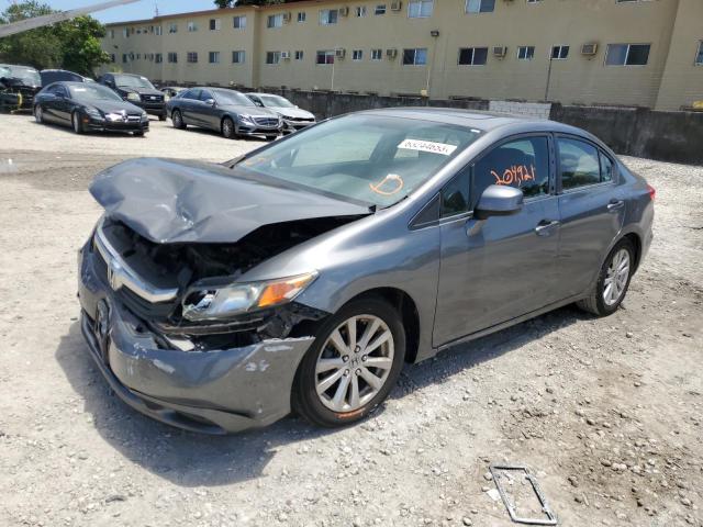 HONDA CIVIC EXL 2012 with VIN 2HGFB2F99CH540339 - Photo from auction