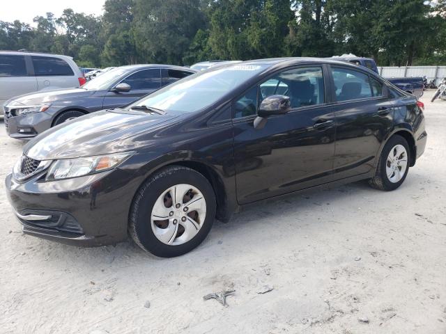 HONDA CIVIC LX 2013 with VIN 2HGFB2F51DH590733 - Photo from auction