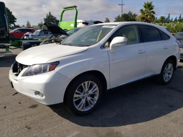 LEXUS RX 450 2010 with VIN JTJZB1BAXA2400325 - Photo from auction