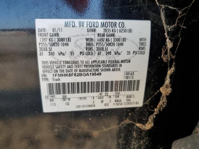 Photo 14 from auction – 2011 FORD EXPLORER L with VIN 1FMHK8F82BGA19549