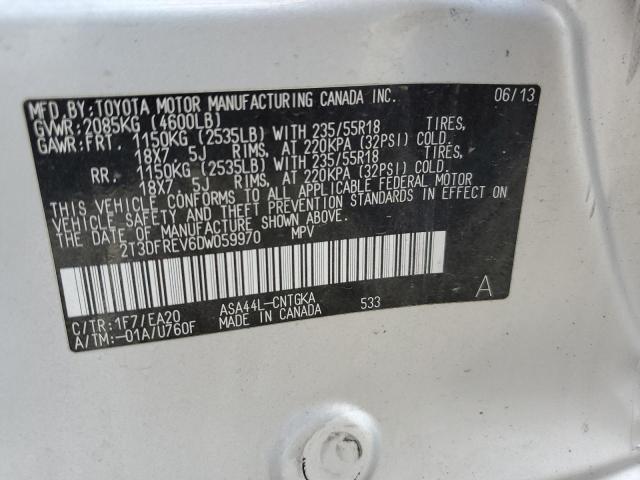 Photo 14 from auction – 2013 TOYOTA RAV4 LIMIT with VIN 2T3DFREV6DW059970
