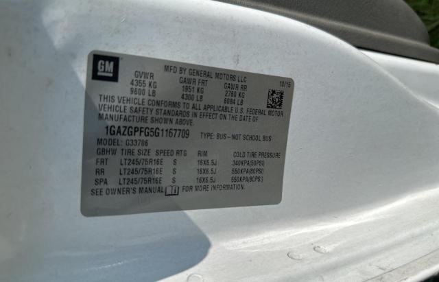 Photo 10 from auction – 2016 CHEVROLET EXPRESS G3 with VIN 1GAZGPFG5G1167709