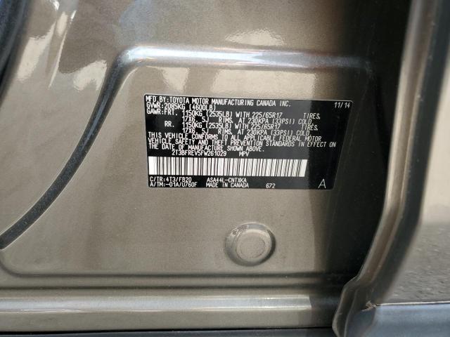 Photo 14 from auction – 2015 TOYOTA RAV4 LE with VIN 2T3BFREV5FW261029