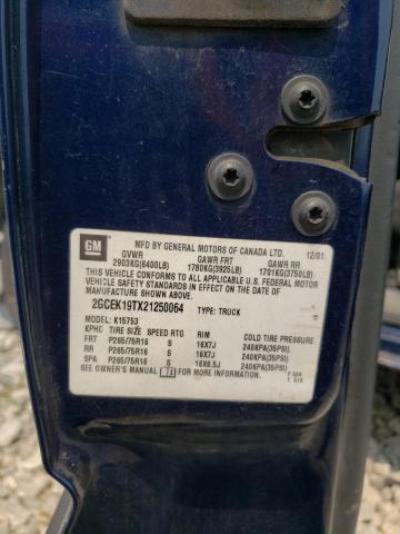 Photo 14 from auction – 2002 CHEVROLET SILVERADO with VIN 2GCEK19TX21250064