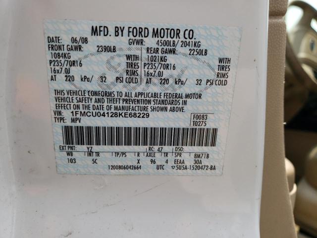 Photo 14 from auction – 2008 FORD ESCAPE LIM with VIN 1FMCU04128KE68229