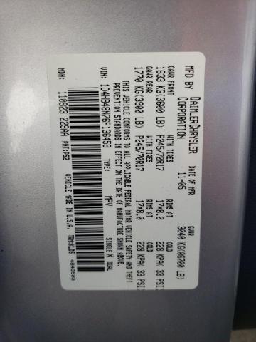 Photo 14 from auction – 2006 DODGE DURANGO SL with VIN 1D4HB48N76F136459