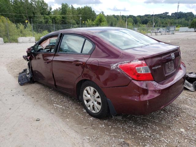 Photo 2 from auction – 2012 HONDA CIVIC LX with VIN 19XFB2F52CE046881