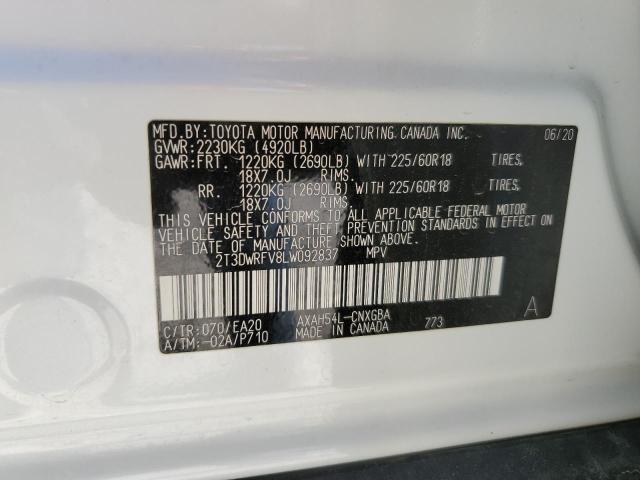 Photo 14 from auction – 2020 TOYOTA RAV4 LIMIT with VIN 2T3DWRFV8LW092837