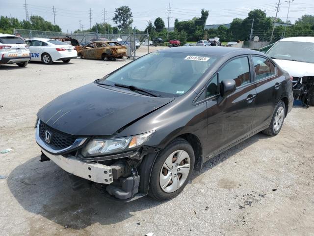HONDA CIVIC LX 2013 with VIN 19XFB2F54DE053316 - Photo from auction